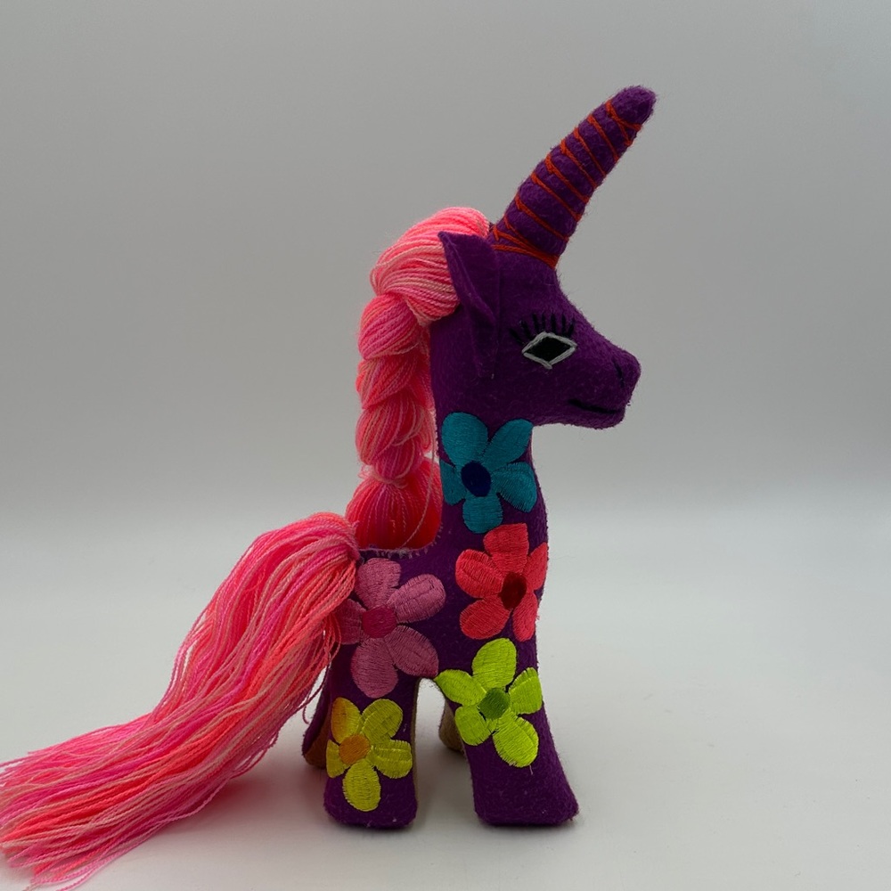Handmade Felt Unicorn Animalito